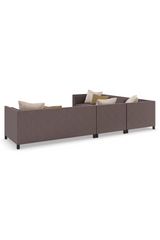 Brązowy tapicerowany fotel modułowy | Caracole Tuxedo | Caracole.eu.com