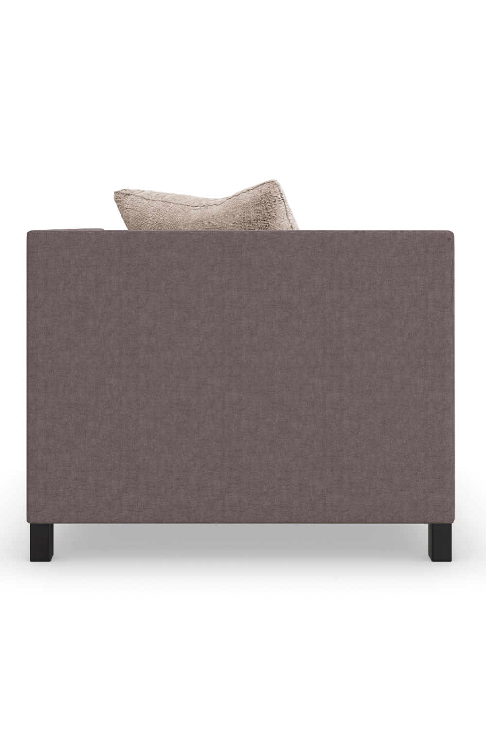 Brązowy tapicerowany fotel modułowy | Caracole Tuxedo | Caracole.eu.com