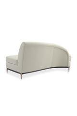 Biała aksamitna sofa modułowa | Caracole Three's Company | Caracole.eu.com