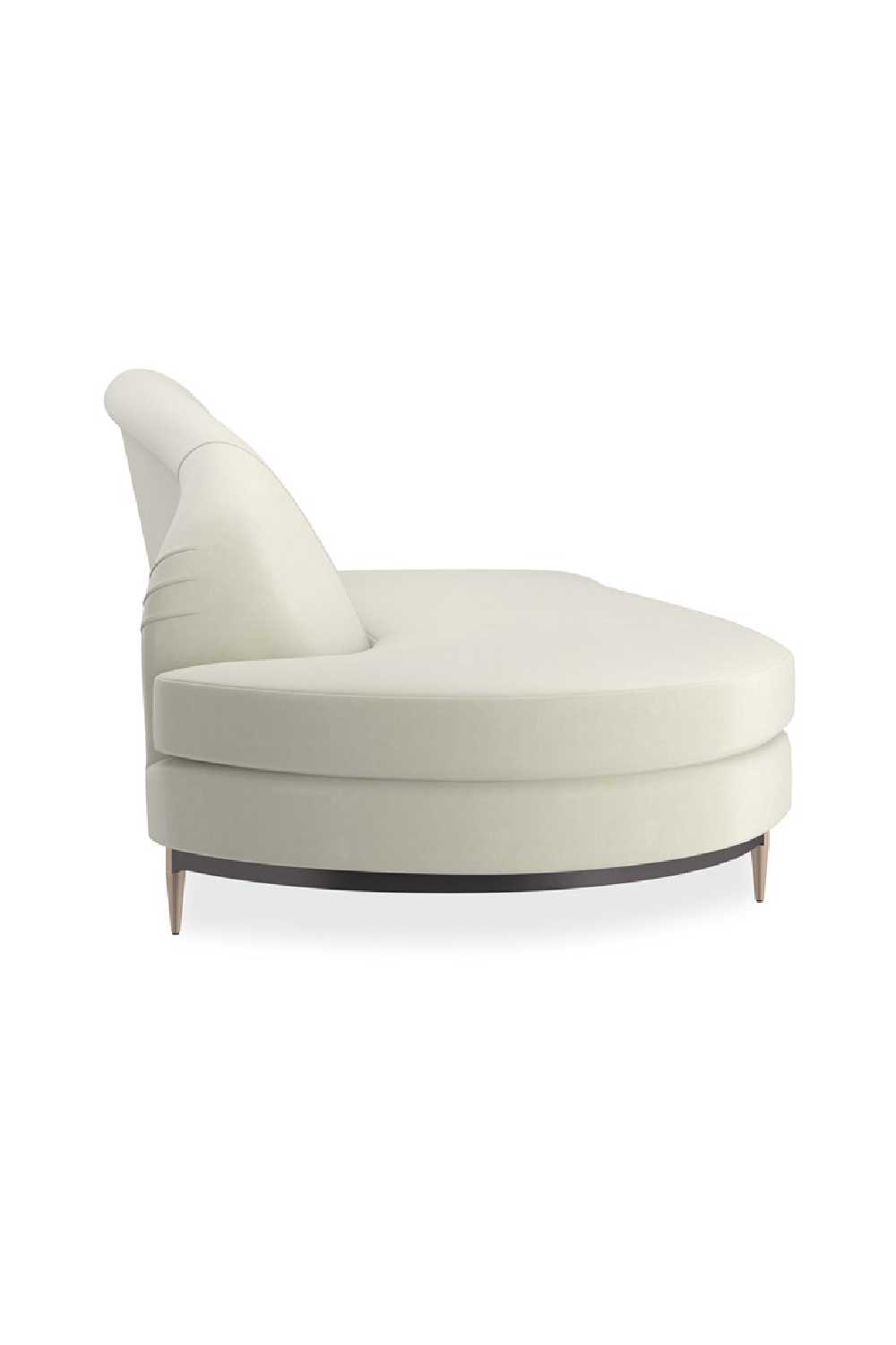 Biała aksamitna sofa modułowa | Caracole Three's Company | Caracole.eu.com