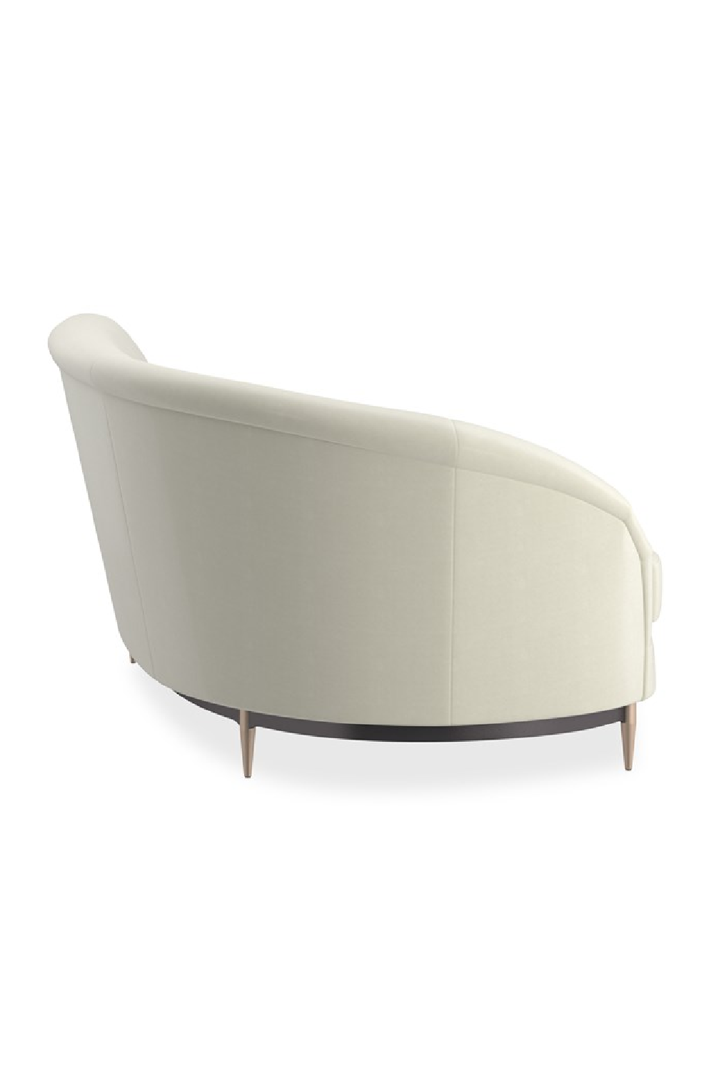 Biała aksamitna sofa modułowa | Caracole Three's Company | Caracole.eu.com