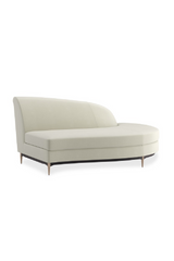 Biała aksamitna sofa modułowa | Caracole Three's Company | Caracole.eu.com