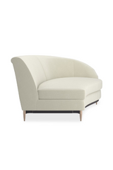 Biała aksamitna sofa modułowa | Caracole Three's Company | Caracole.eu.com