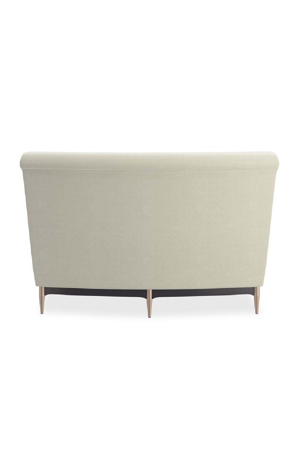 Biała aksamitna sofa modułowa | Caracole Three's Company | Caracole.eu.com