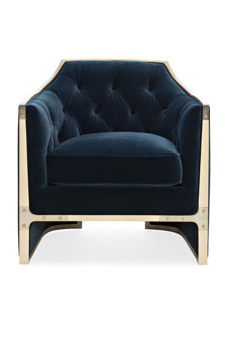 Fotel wypoczynkowy Blue Velvet | Caracole The Cat's Meow | Caracole.eu.com