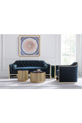Fotel wypoczynkowy Blue Velvet | Caracole The Cat's Meow | Caracole.eu.com