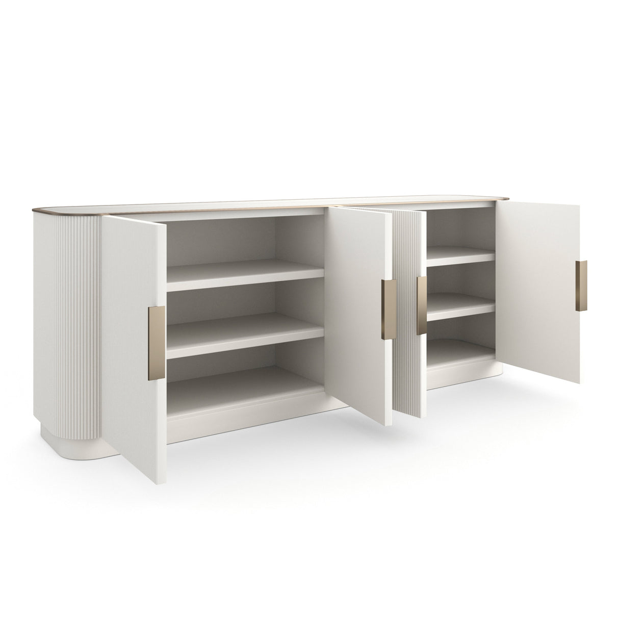 Komoda Matte Pearl 4-drzwiowa | Caracole Love