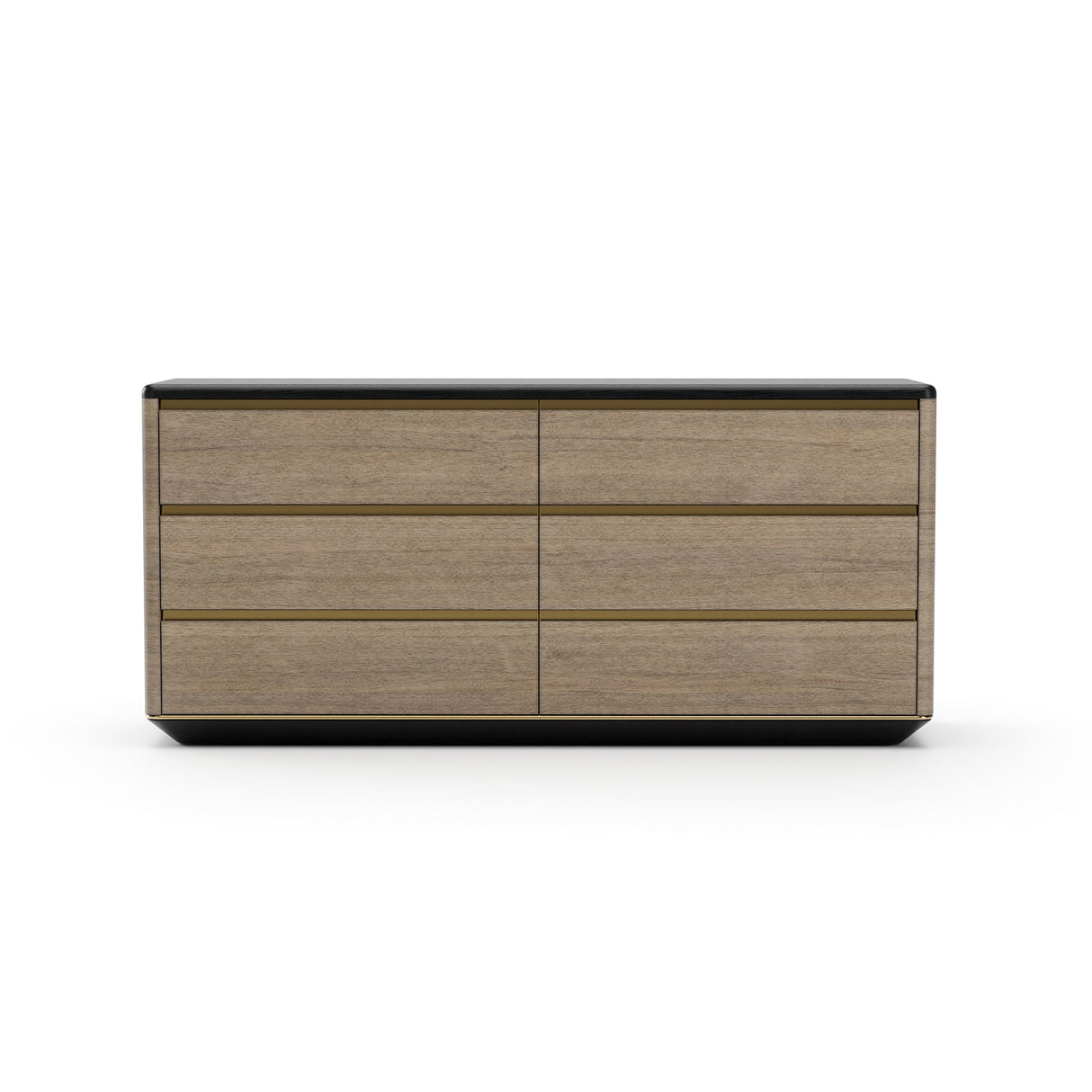 Drewniana komoda z 6 szufladami w czekoladzie | Caracole Madera