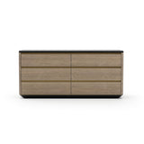 Drewniana komoda z 6 szufladami w czekoladzie | Caracole Madera