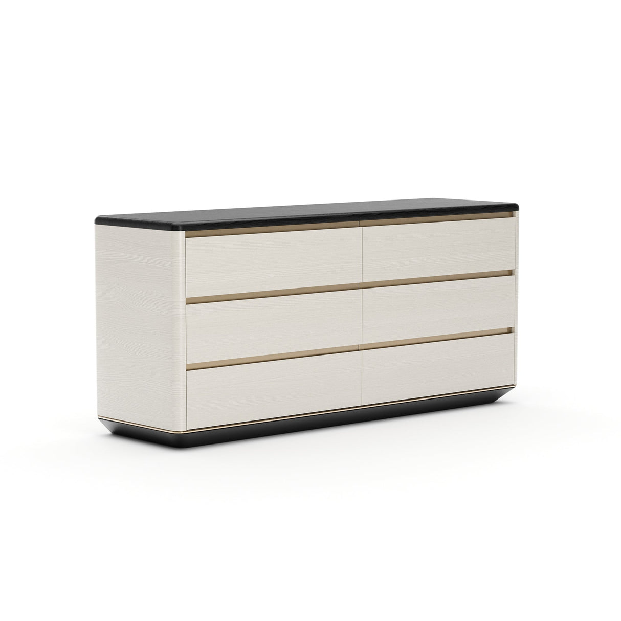 Drewniana komoda z 6 szufladami, Opal | Caracole Madera
