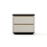 Opalowa szafka nocna z 2 szufladami | Caracole Madera Plinth