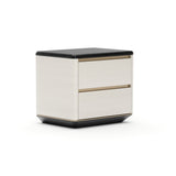 Opalowa szafka nocna z 2 szufladami | Caracole Madera Plinth