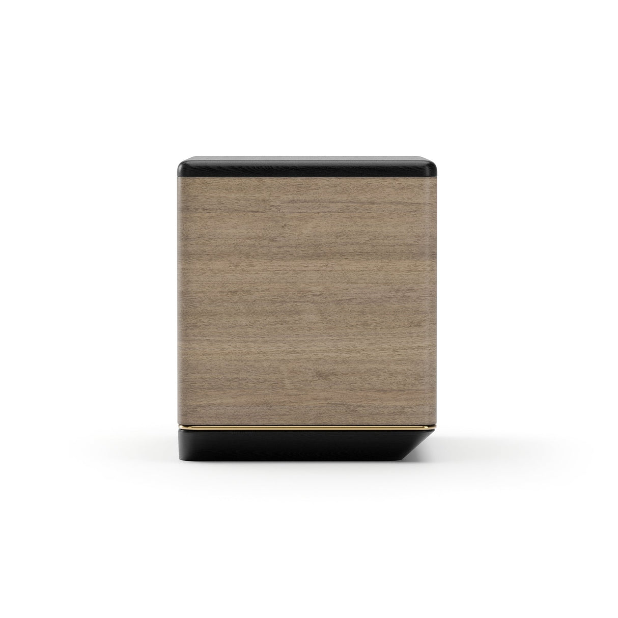 Czekoladowa szafka nocna z 2 szufladami | Caracole Madera Plinth