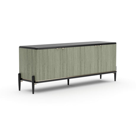 Komoda 4-drzwiowa z blatem orzechowym | Caracole Madera
