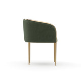 Fotel do jadalni tapicerowany eukaliptusem | Caracole Tension
