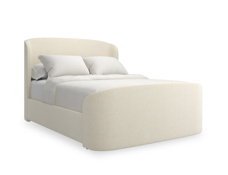 Zakrzywione tapicerowane łóżko typu king-size i queen-size | Caracole Sweet Embrace