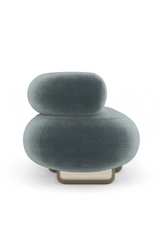Sofa w kształcie fasoli z aksamitu | Caracole Lagoon
