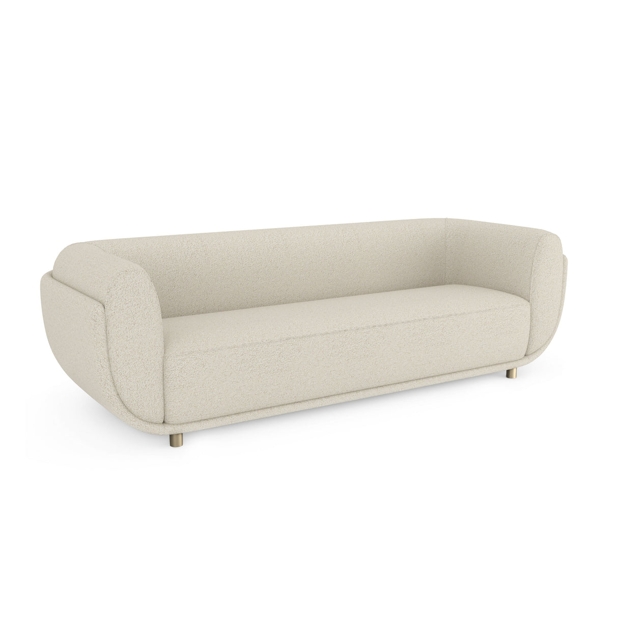 Sofa Bouclé w kolorze kości słoniowej | Caracole Cocoon