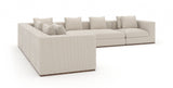 Kremowa sofa modułowa z szezlongiem | Caracole Bello
