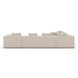 Kremowa sofa modułowa z szezlongiem | Caracole Bello
