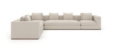 Kremowa sofa modułowa z szezlongiem | Caracole Bello