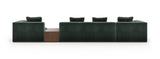 Tapicerowana czarna sofa modułowa | Caracole Bello