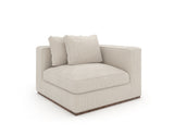 Kremowa narożna sofa klinowa | Caracole Bello