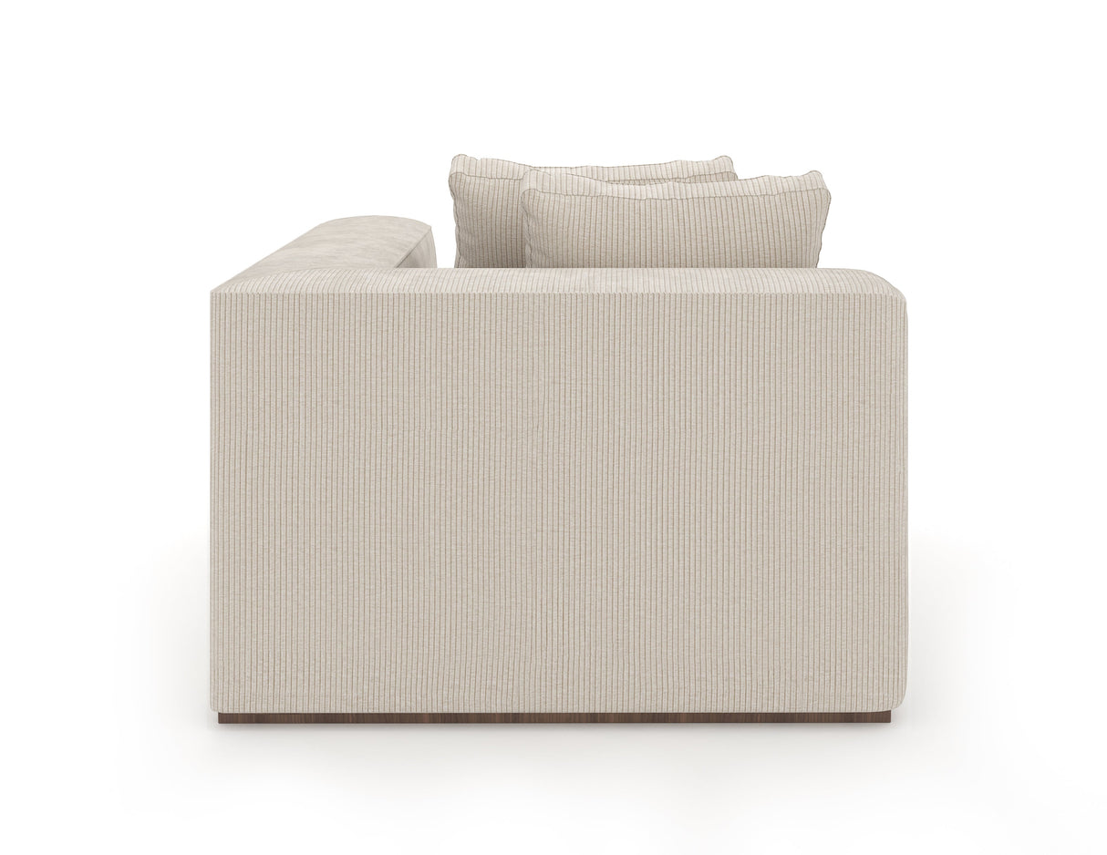 Kremowa narożna sofa klinowa | Caracole Bello