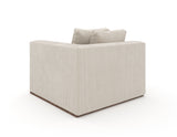 Kremowa narożna sofa klinowa | Caracole Bello