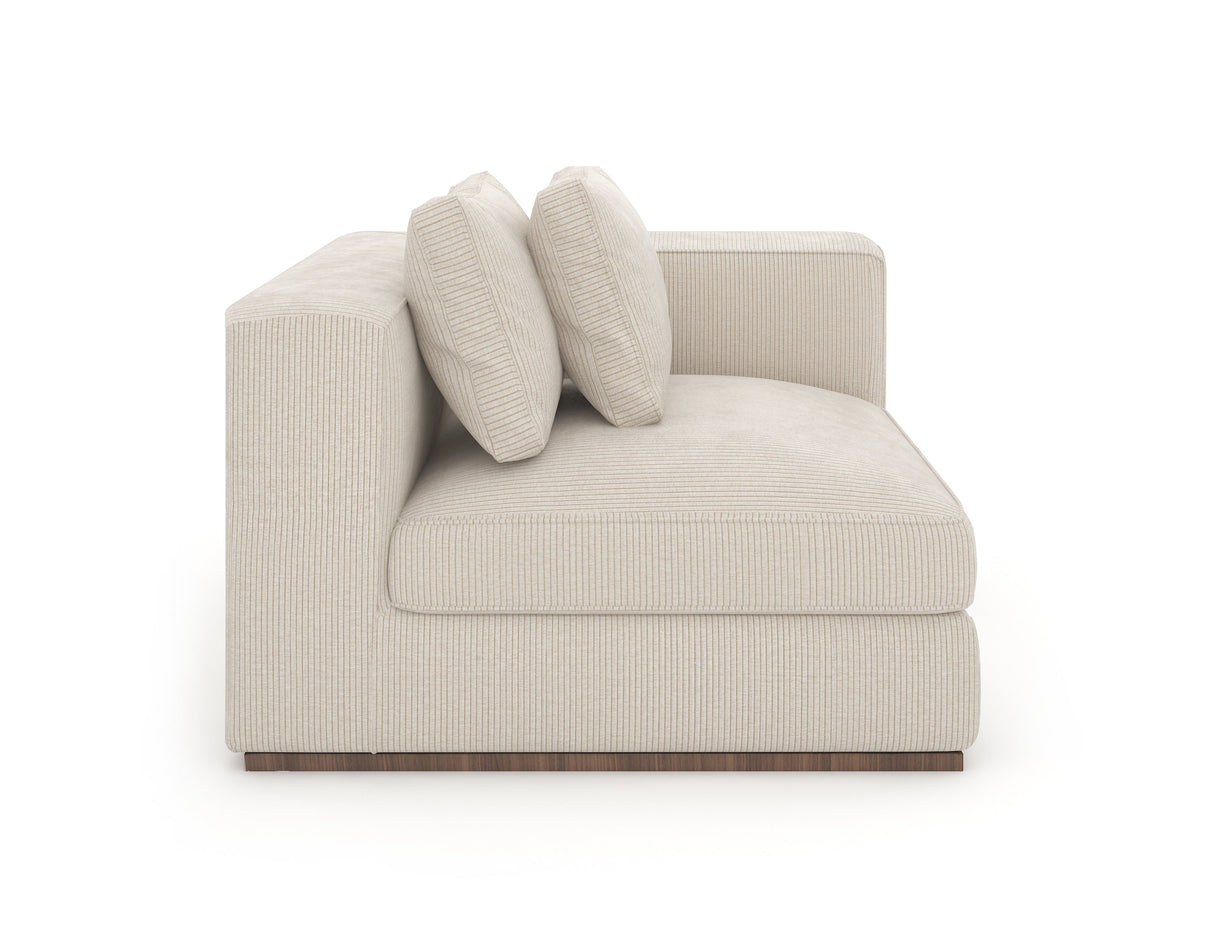Kremowa narożna sofa klinowa | Caracole Bello
