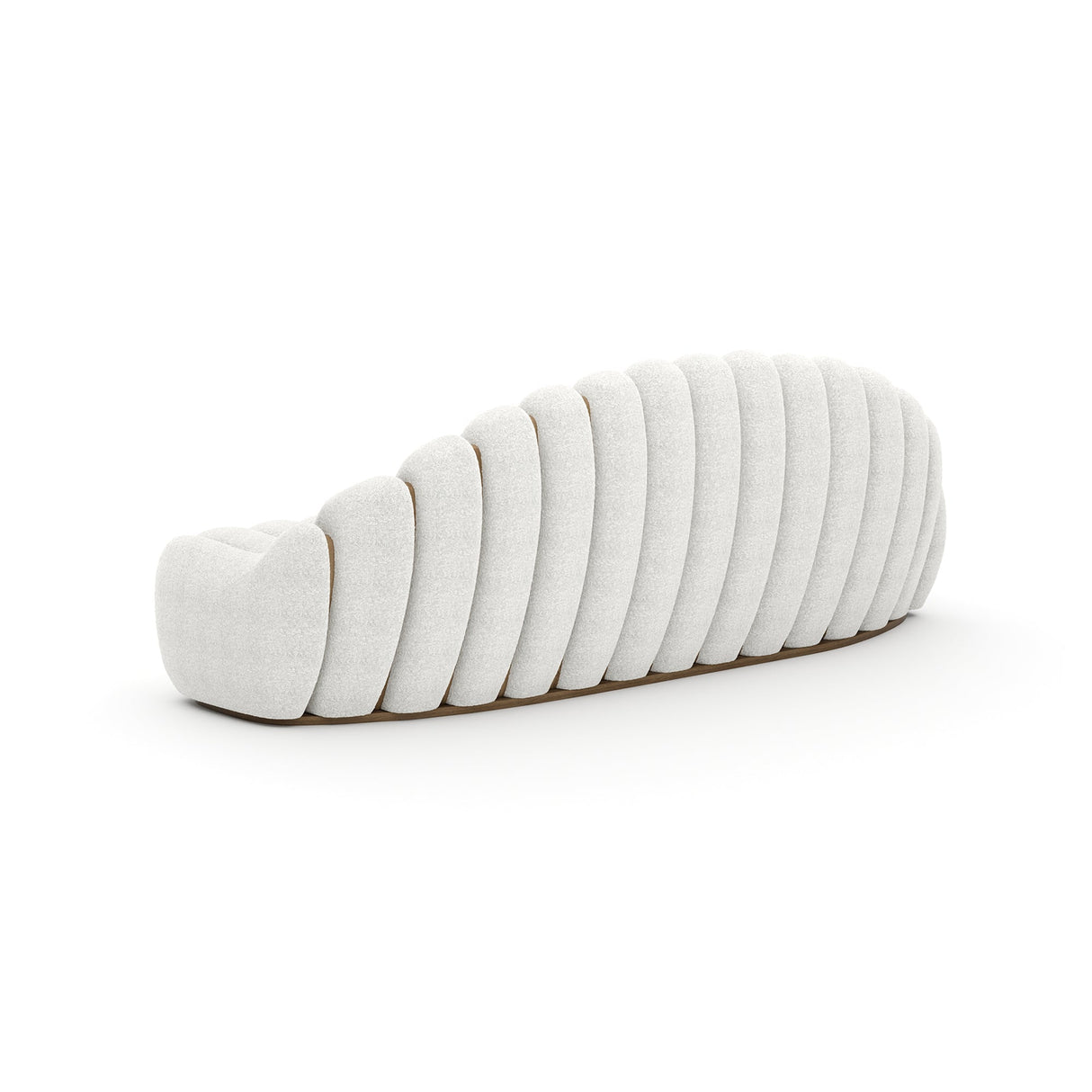 Sofa kokonowa w kolorze kości słoniowej | Caracole Chrysalis