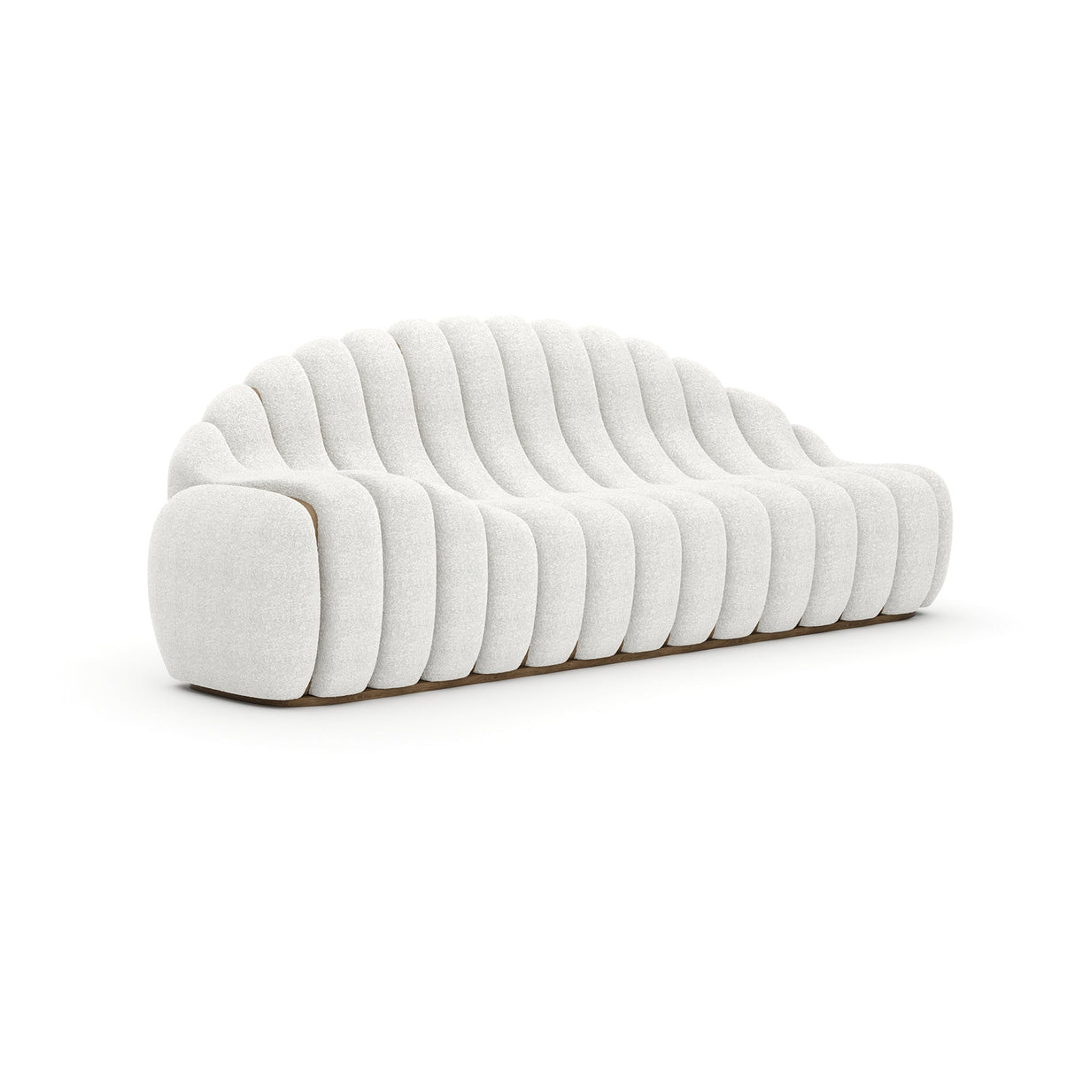 Sofa kokonowa w kolorze kości słoniowej | Caracole Chrysalis