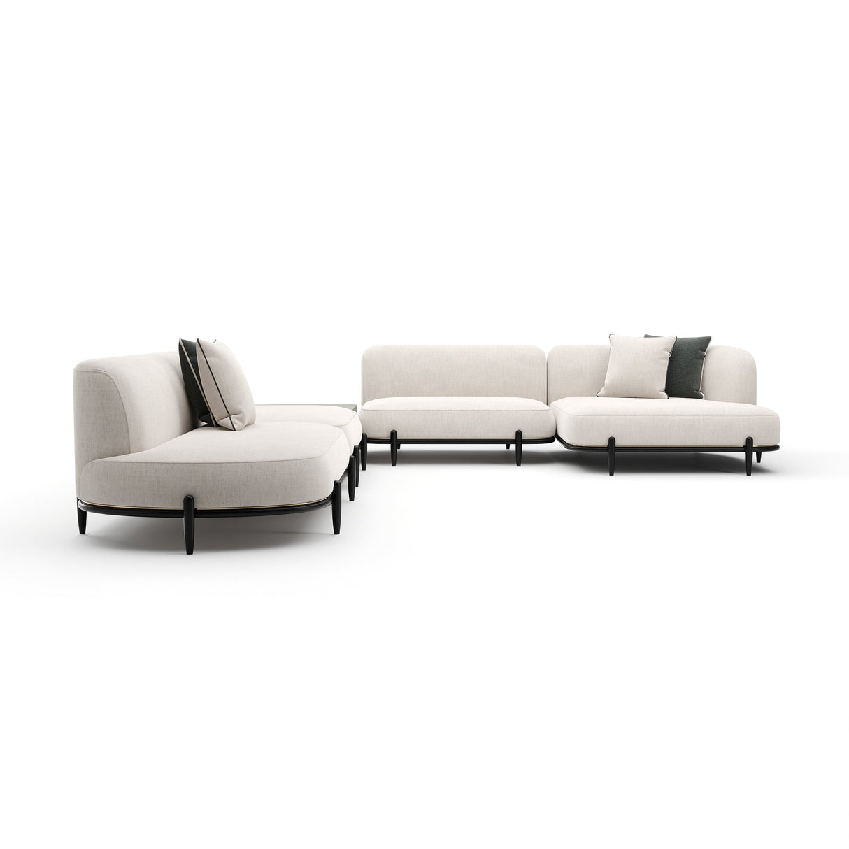 Sofa segmentowa | Caracole Madera Laf L segmentowa
