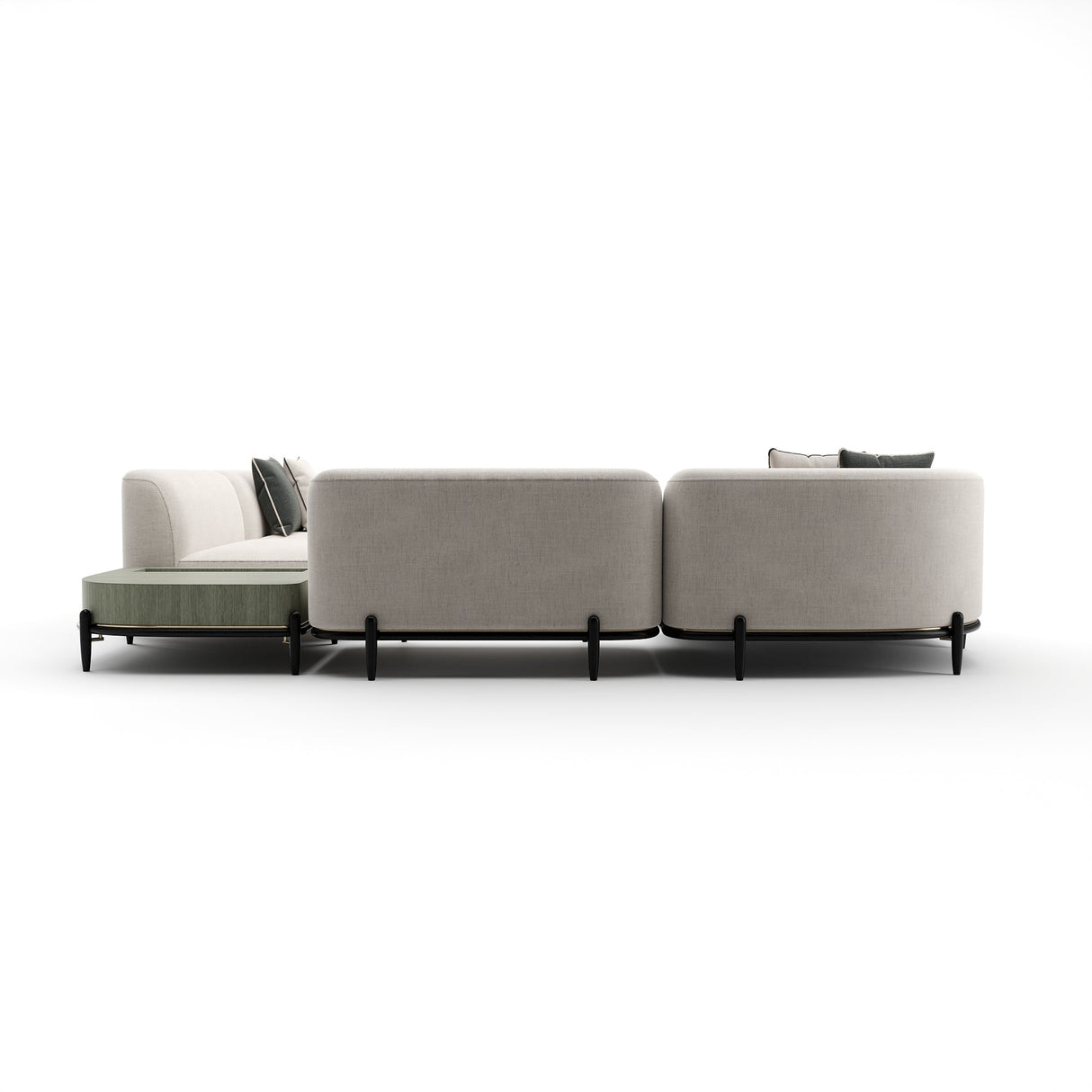 Sofa segmentowa | Caracole Madera Raf Duży segment L