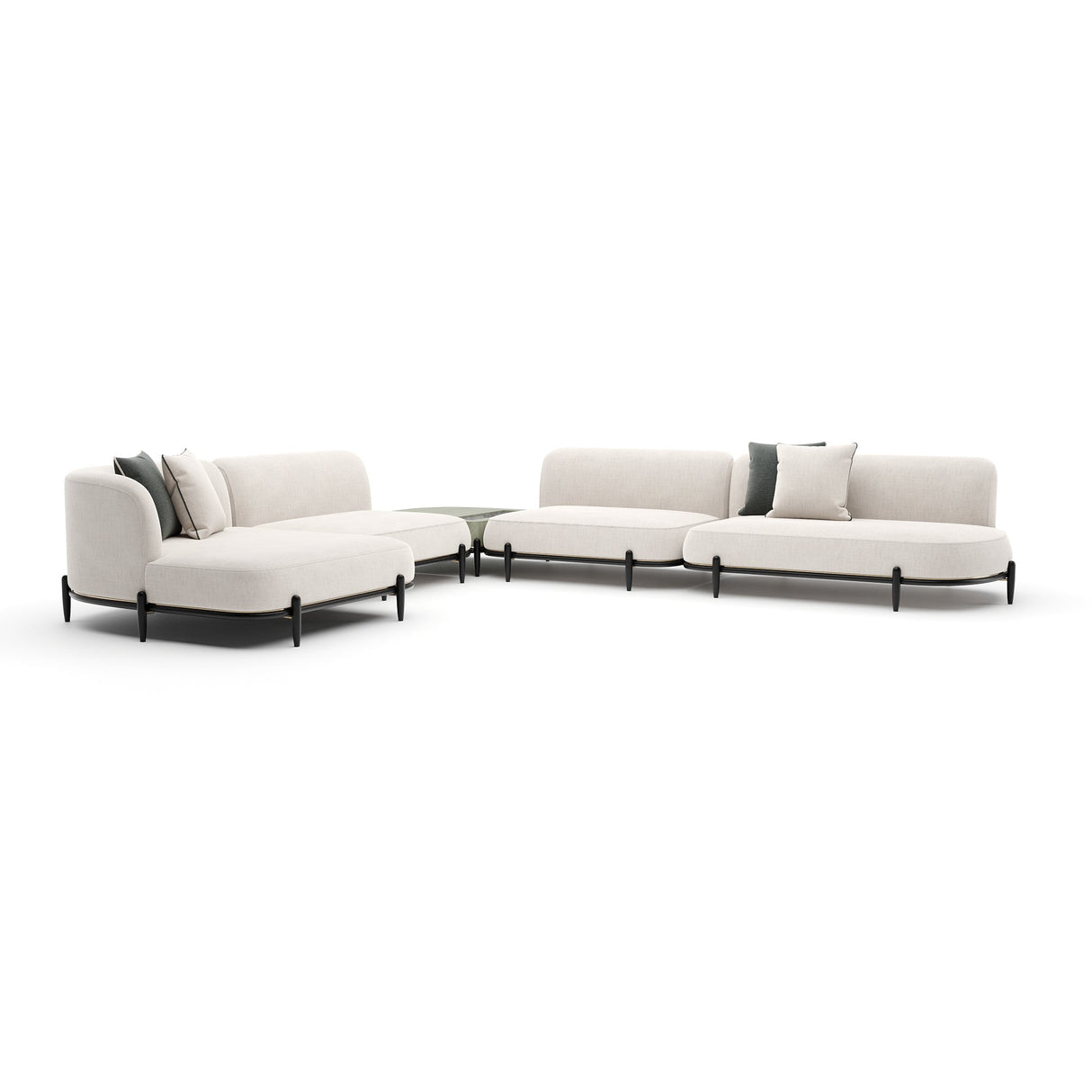 Sofa segmentowa | Caracole Madera Raf Duży segment L