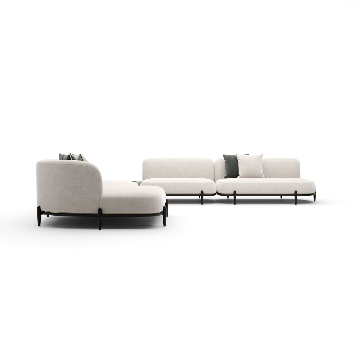 Sofa segmentowa | Caracole Madera Raf Duży segment L