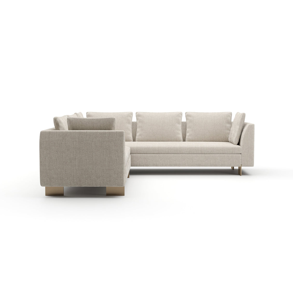 Perłowa Sofa | Caracole Altura Laf L segmentowa