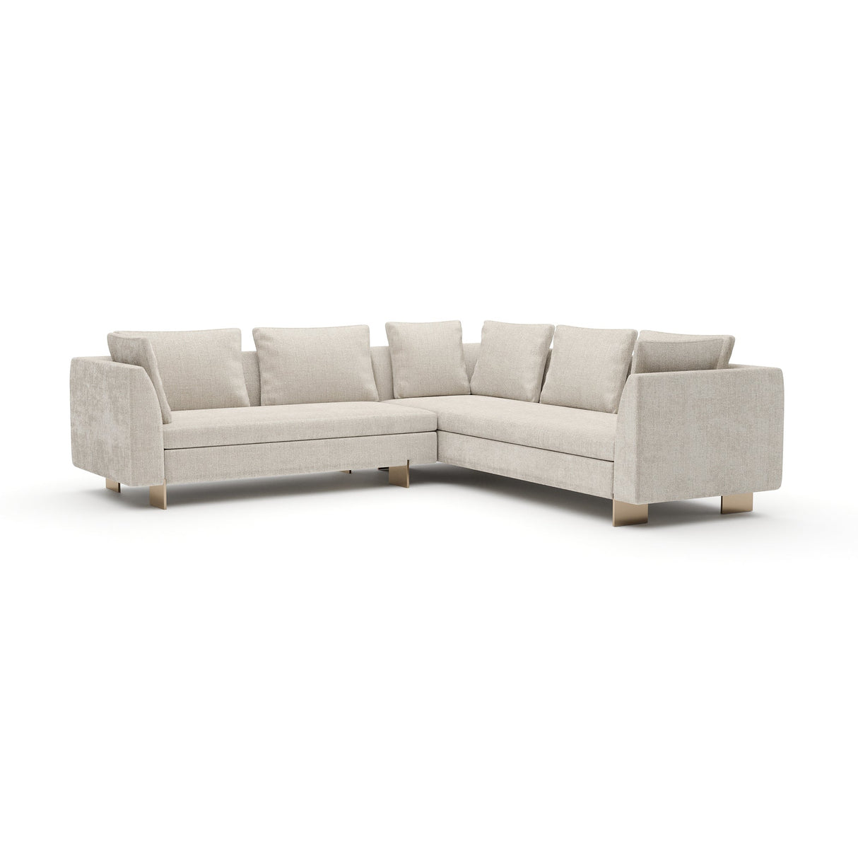Perłowa Sofa | Caracole Altura Laf L segmentowa