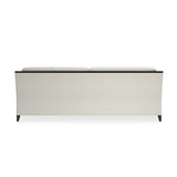 Kremowa sofa w plecionce koszykowej | Caracole Pitch Perfect
