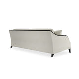 Kremowa sofa w plecionce koszykowej | Caracole Pitch Perfect