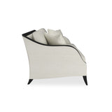 Kremowa sofa w plecionce koszykowej | Caracole Pitch Perfect