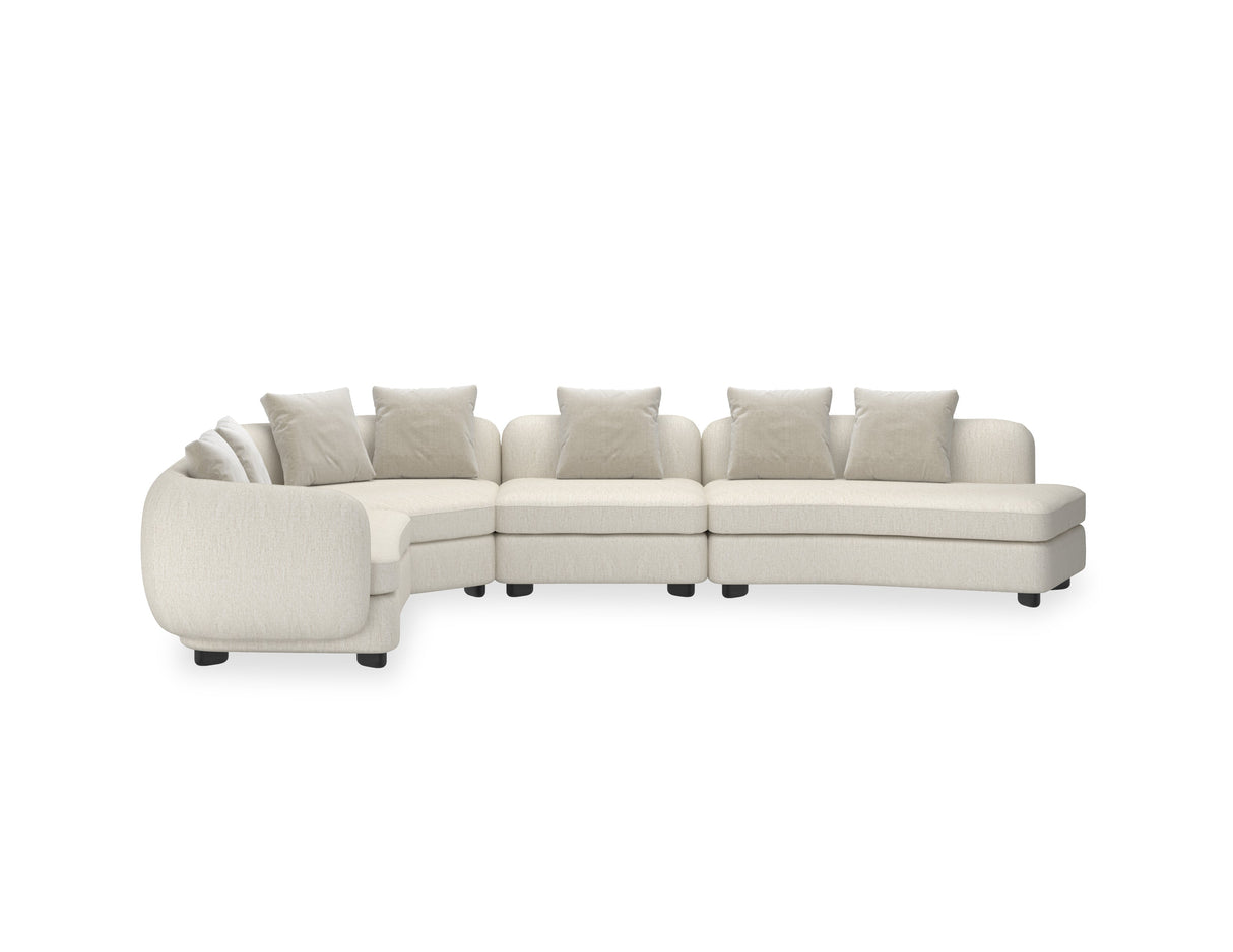 Kremowa sofa modułowa | Caracole Lumi