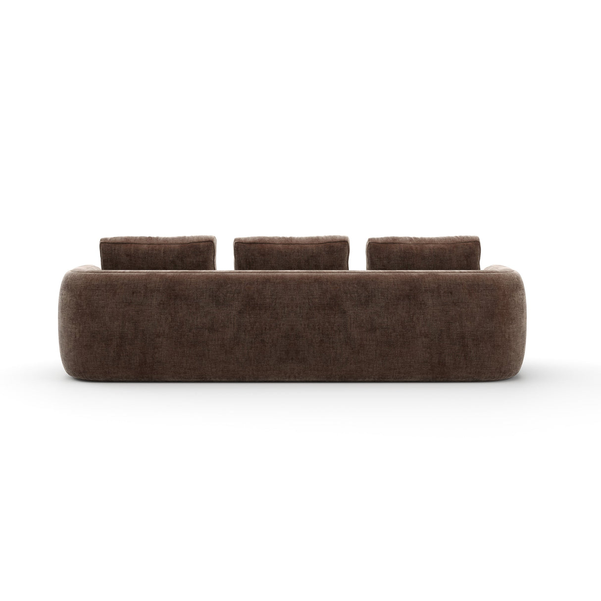 Taupe Aksamitna Sofa | Caracole Overlap