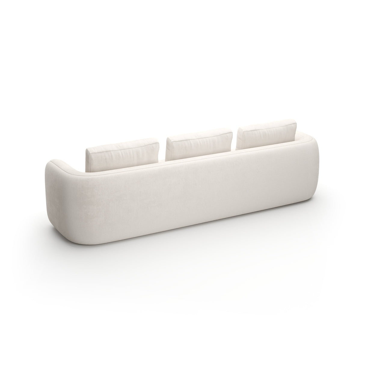 Sofa lniana w kolorze ecru | Caracole Overlap