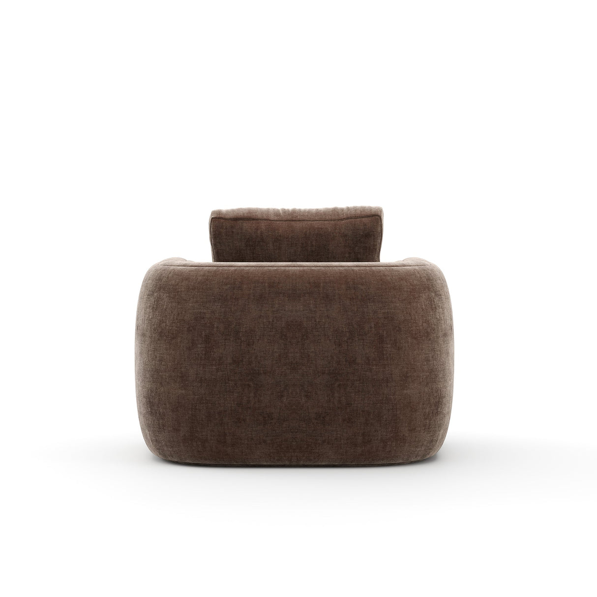 Fotel wypoczynkowy Taupe Velvet | Caracole Overlap