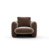 Fotel wypoczynkowy Taupe Velvet | Caracole Overlap