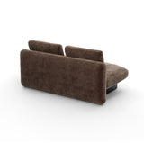 Lewy zderzak kanapy w kolorze taupe velvet | Caracole Overlap