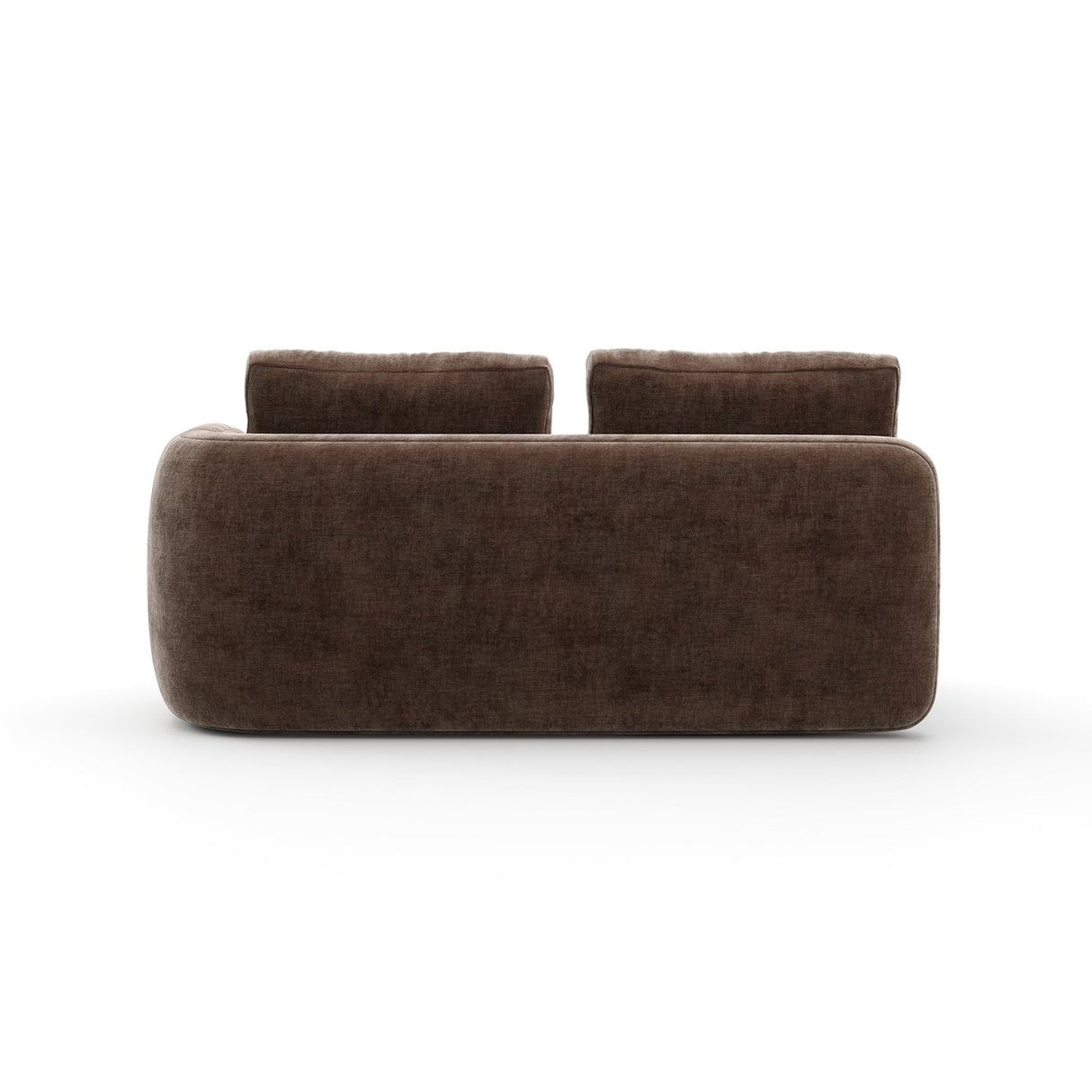 Kanapa z prawym zderzakiem w kolorze taupe velvet | Caracole Overlap