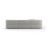 Linnen Sofa segmentowa prawa L | Rytm Carakole
