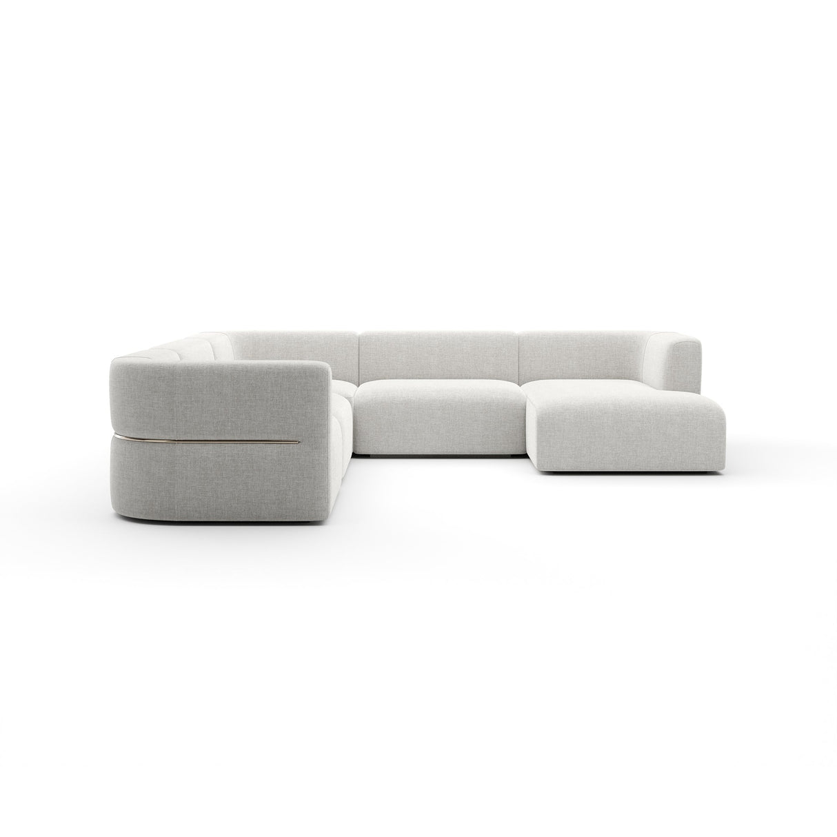 Linnen Sofa segmentowa prawa L | Rytm Carakole